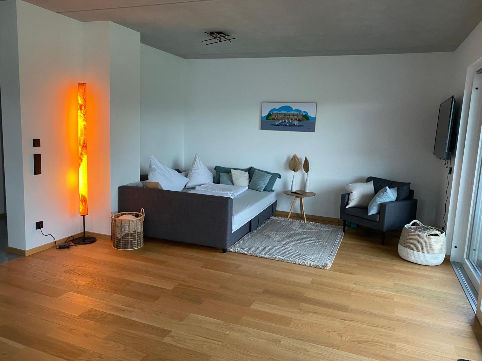 Neubau Gruener Wolpertinger Designwhg 106Qm Barrierefrei Daire Breitbrunn am Chiemsee Dış mekan fotoğraf